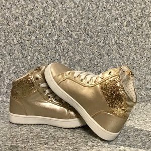 BC Footwear Kids Gold Bling Hightop Sneaker